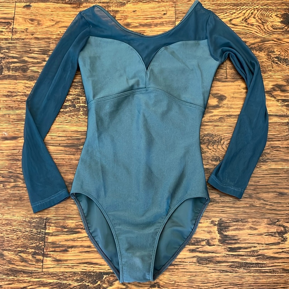 Women’s Leotard with Mesh Sleeves